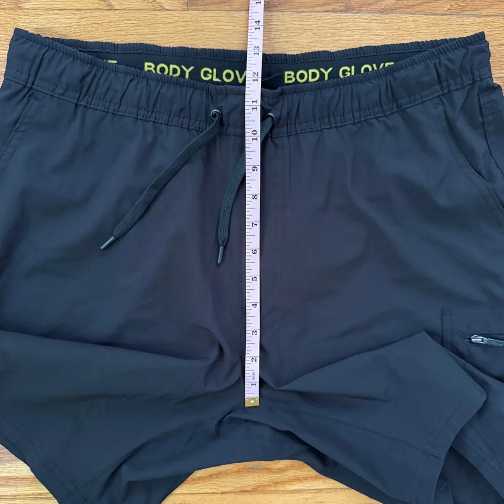 Body Glove Black Swim Trunks L/34 Mesh Lined Quick Dry‎ Boardshorts